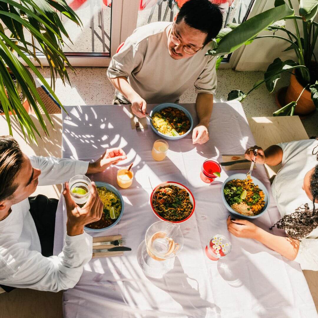 Creatives gathering at a larger Creative Lunch Club meetup